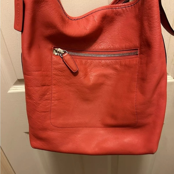Coach Red Leather Legacy Hobo  Women's Bag - Picture 10 of 16